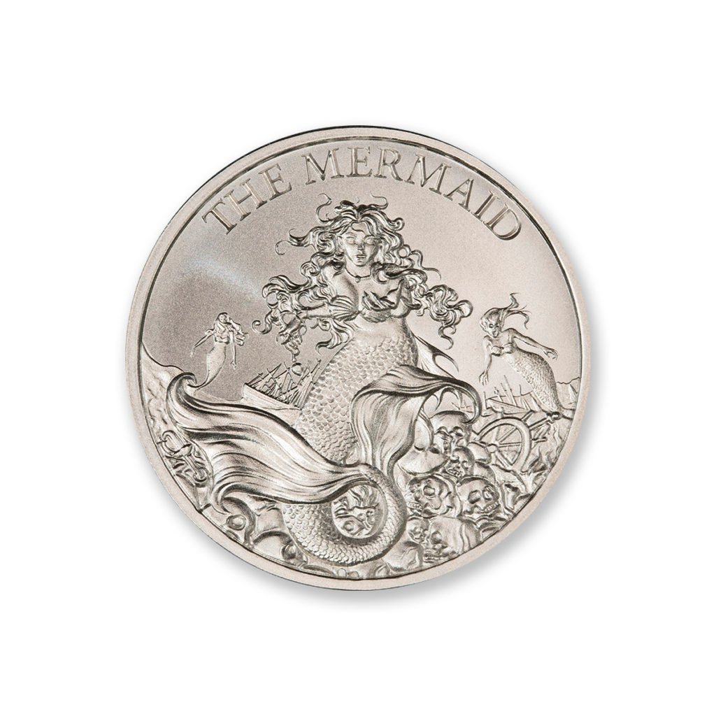 THE MERMAID – 1 TROY OUNCE – 39MM – Limited Mintage
