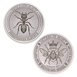 SILVER BUG SERIES –  BULLET ANT – 1 TROY OUNCE – 39MM