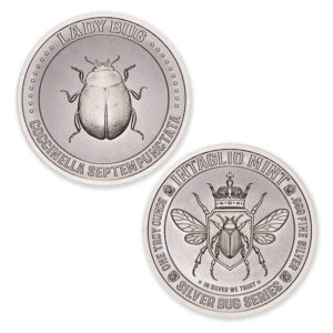 SILVER BUG SERIES –  LADY BUG – 1 TROY OUNCE – 39MM