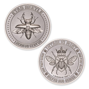 SILVER BUG SERIES –  STAG BEETLE – 1 TROY OUNCE – 39MM