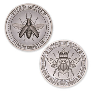 SILVER BUG SERIES –  TITAN BEETLE – 1 TROY OUNCE – 39MM