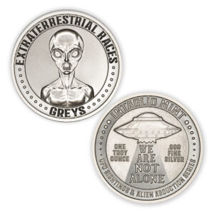 EXTRATERRESTRIAL RACES – “GREYS” – 1 TROY OUNCE – 39MM