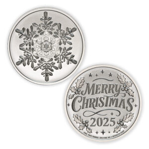 2025 HOLIDAY COLLECTION – SNOW FLAKE – 1 TROY OUNCE – 39MM