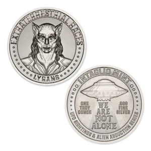 EXTRATERRESTRIAL RACES – “LYRANS” – 1 TROY OUNCE – 39MM